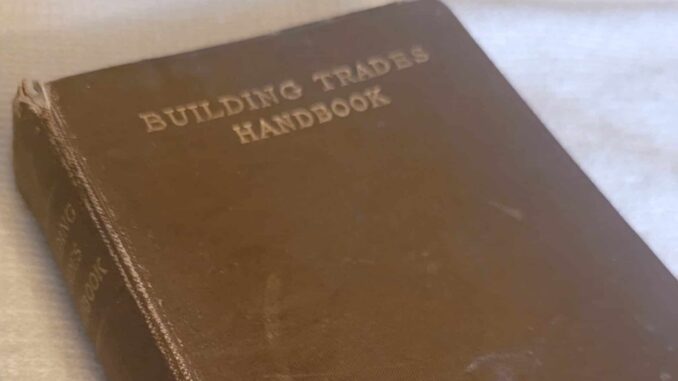 Building Trades Handbook from 1899